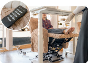 最新の昇降設備で、ネイリストの「職業病」をゼロに。